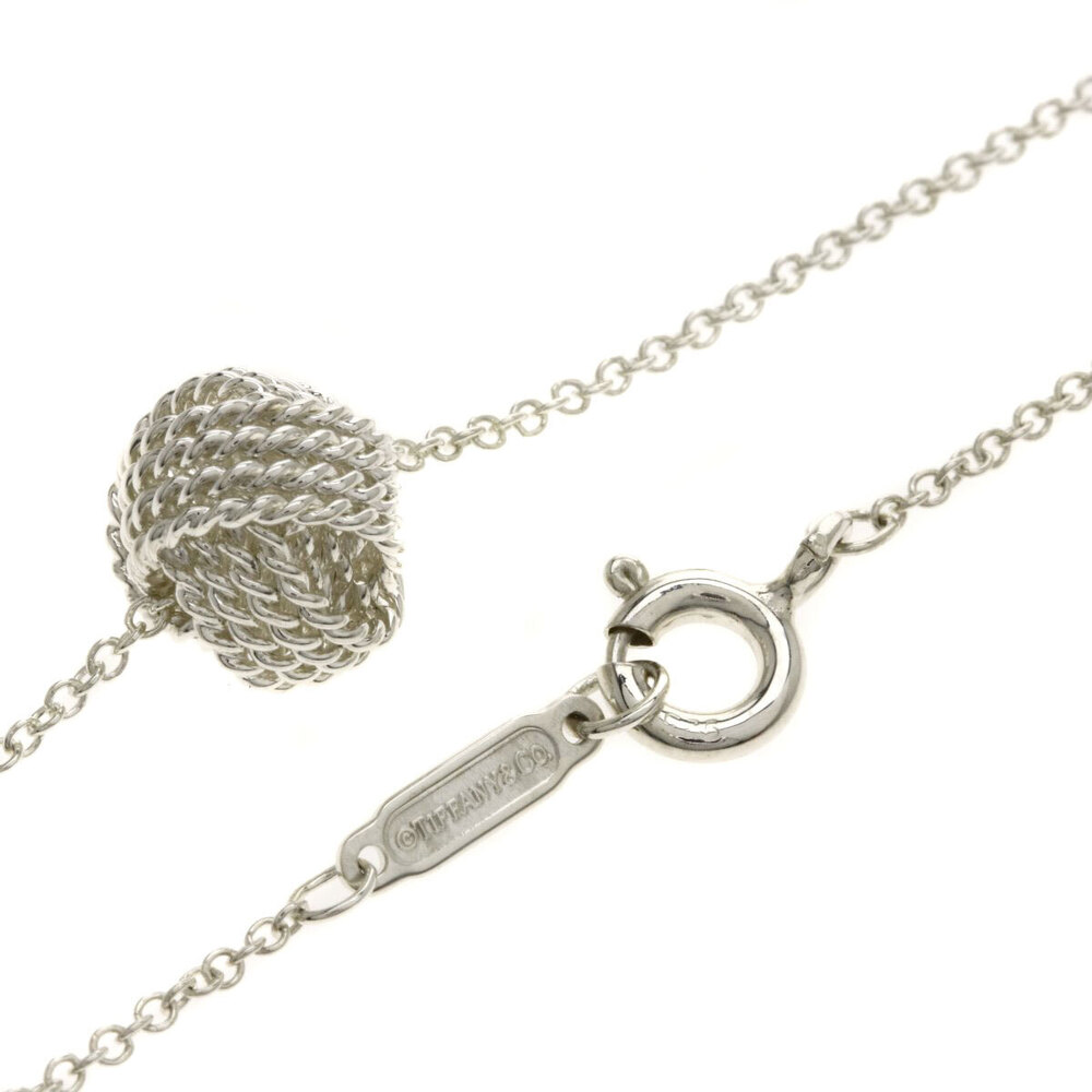 TIFFANY Co Mesh Ball Necklace Silver